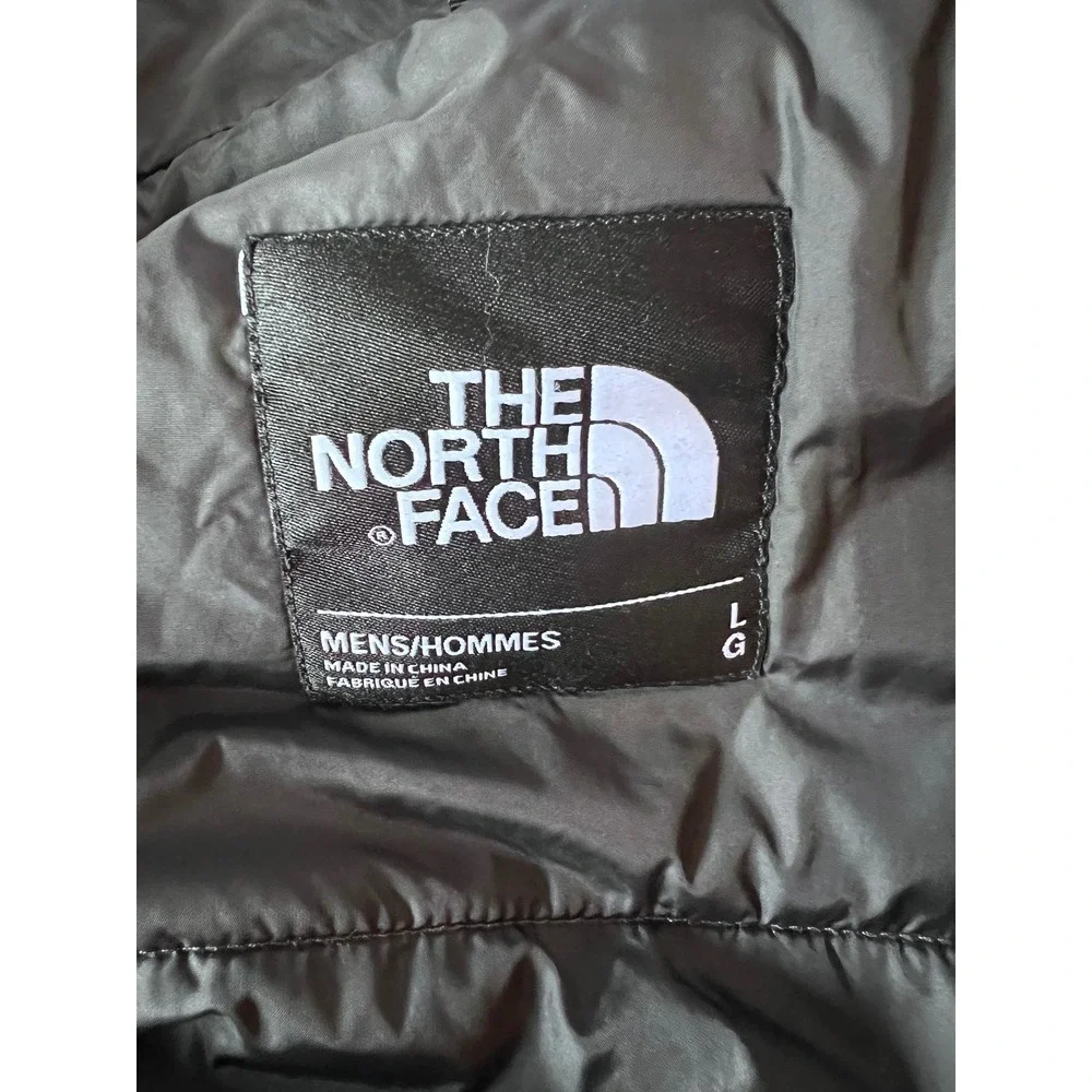 The North Face Mens Black Insulated Hooded Jacket Full Zip Dry vent Large